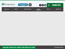 Tablet Screenshot of designmasterfence.com
